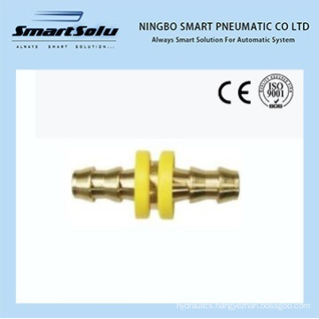 Reusable Braided Hose Brass Push-on Union Pneumatic Barb Pipe Fittings